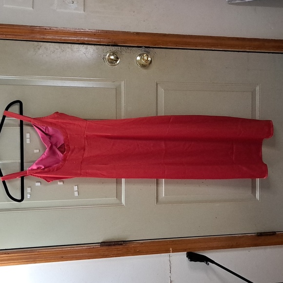 Micas Two-tone Satin Red Dress NWT - Picture 2 of 13